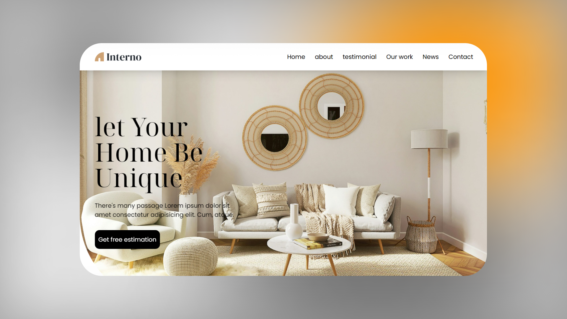 Interior Design & Architecture Website